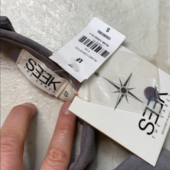 NWT LF Grey Suede Dress SZ S - Picture 4 of 7